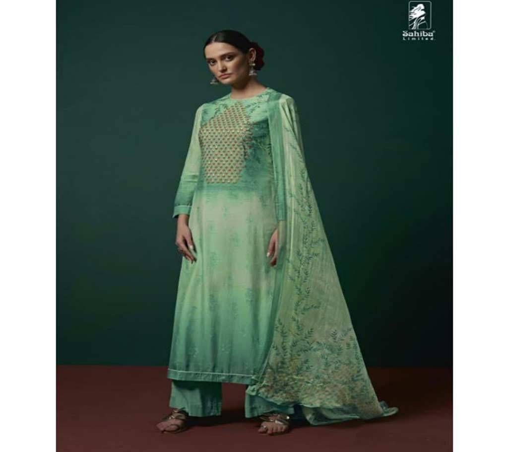 Sahiba Pink Mist - 612 Unstitched Muslin Salwar Suit