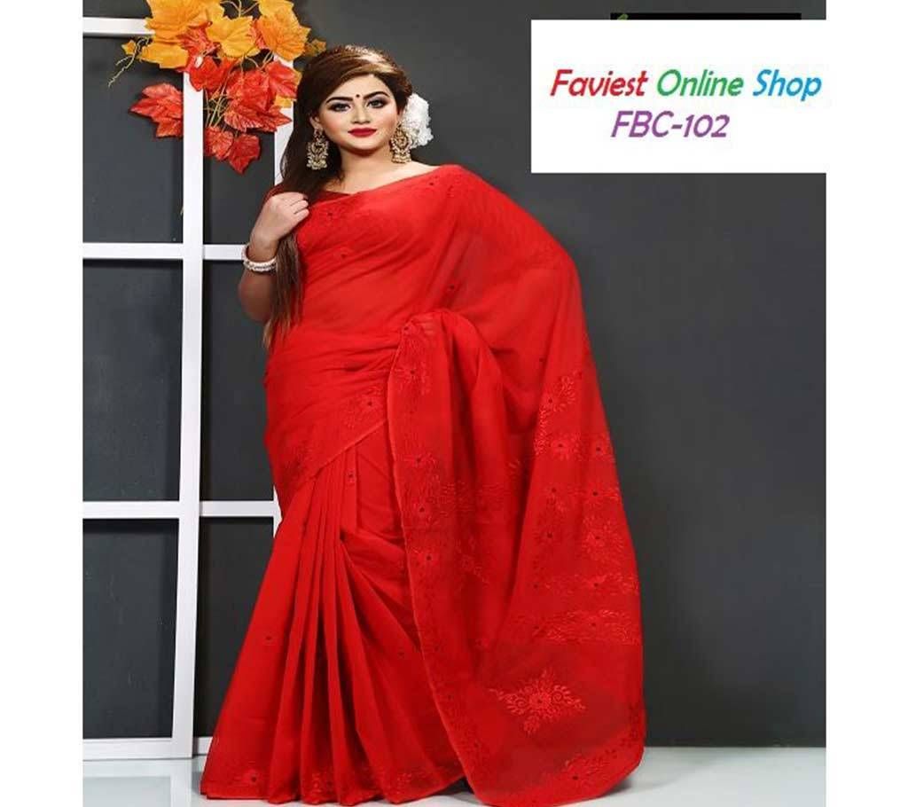 silk muslin Boishakhi Sari