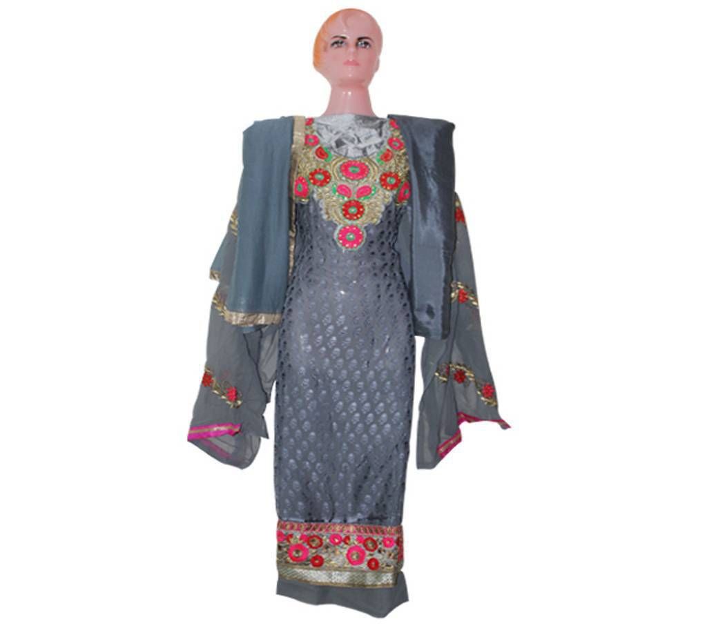 Fiona Un stitched Indian Georgette three piece- copy 