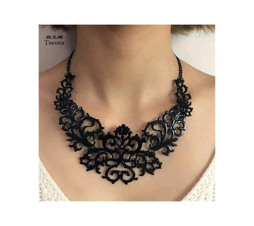 Acrylic Black Necklace