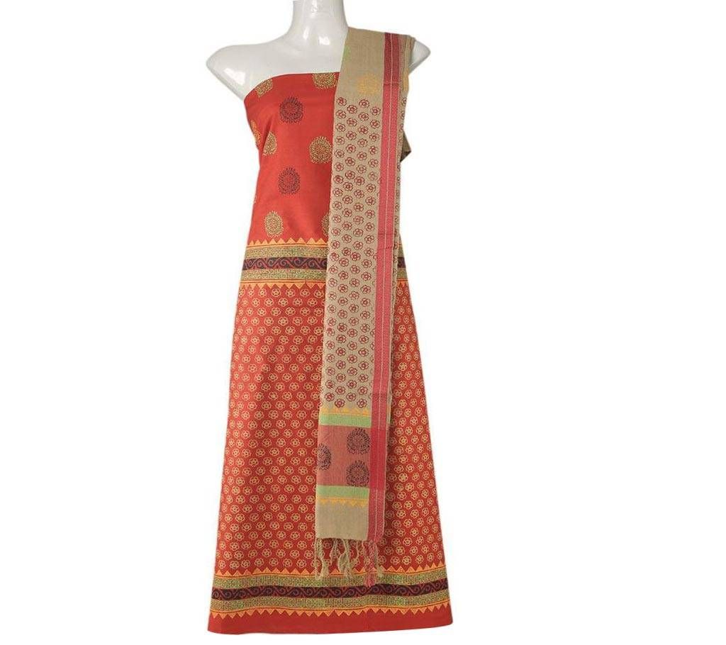 Unstitched Handloom cotton Three Pcs
