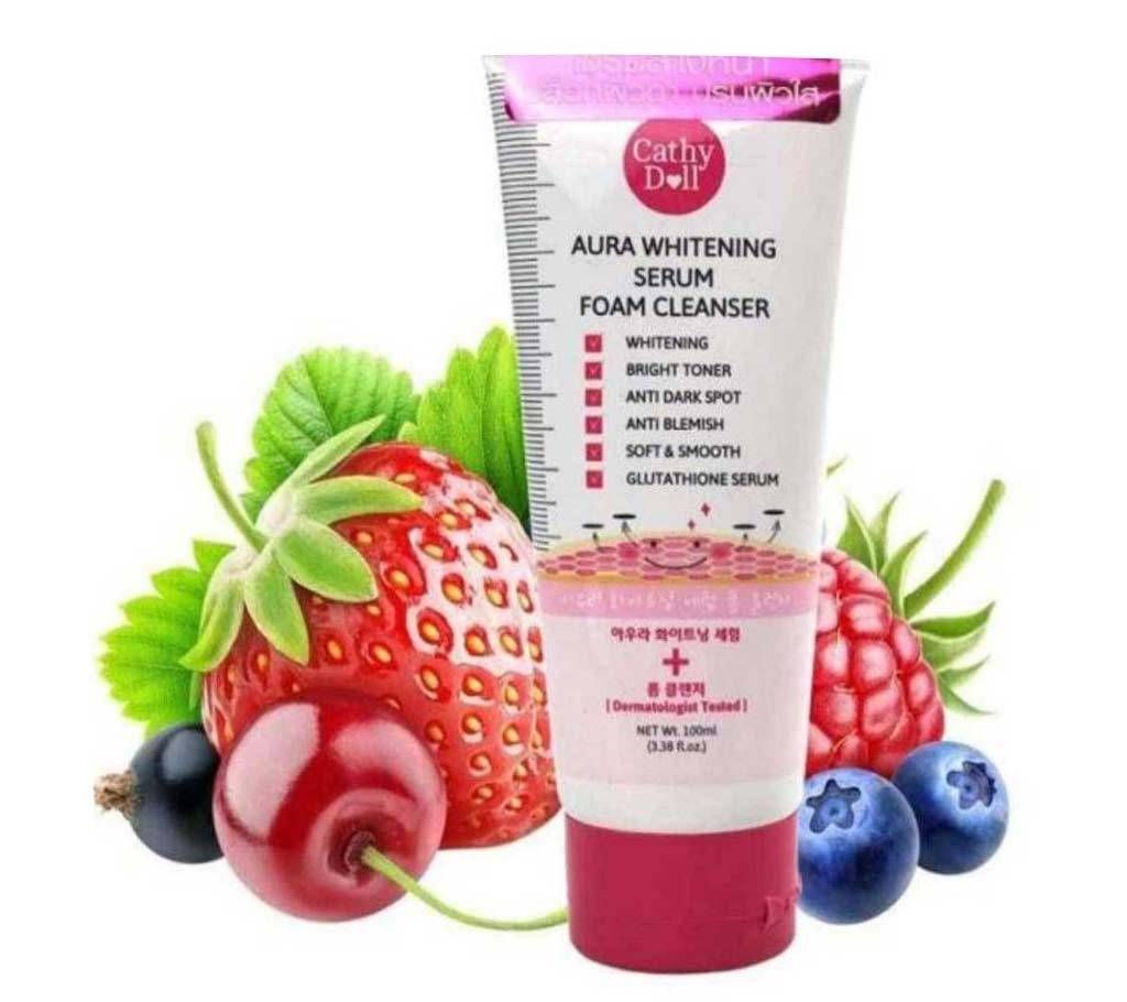 Cathy Doll Aura  +Foam Cleanser 100ml Cathy Doll Aura whitning serum   +Foam Cleanser 100ml thailand