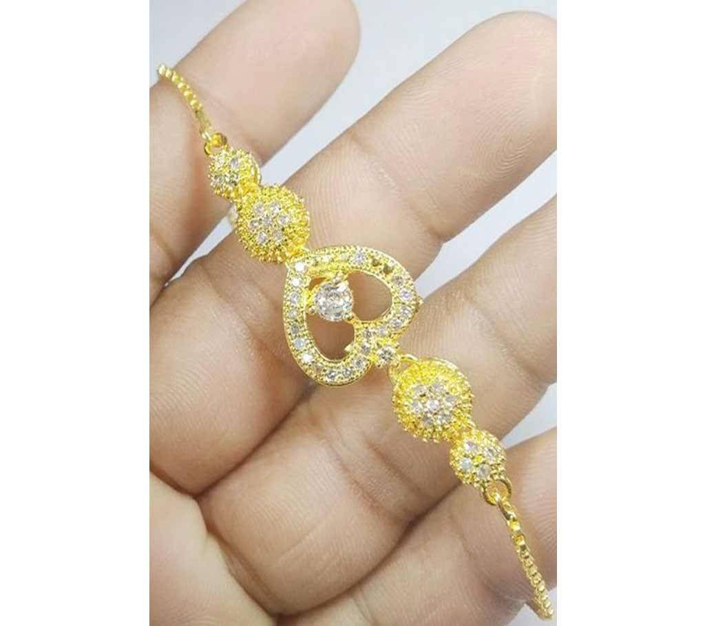 Womens Gold Plated Bracelet with Stone  96  RPB