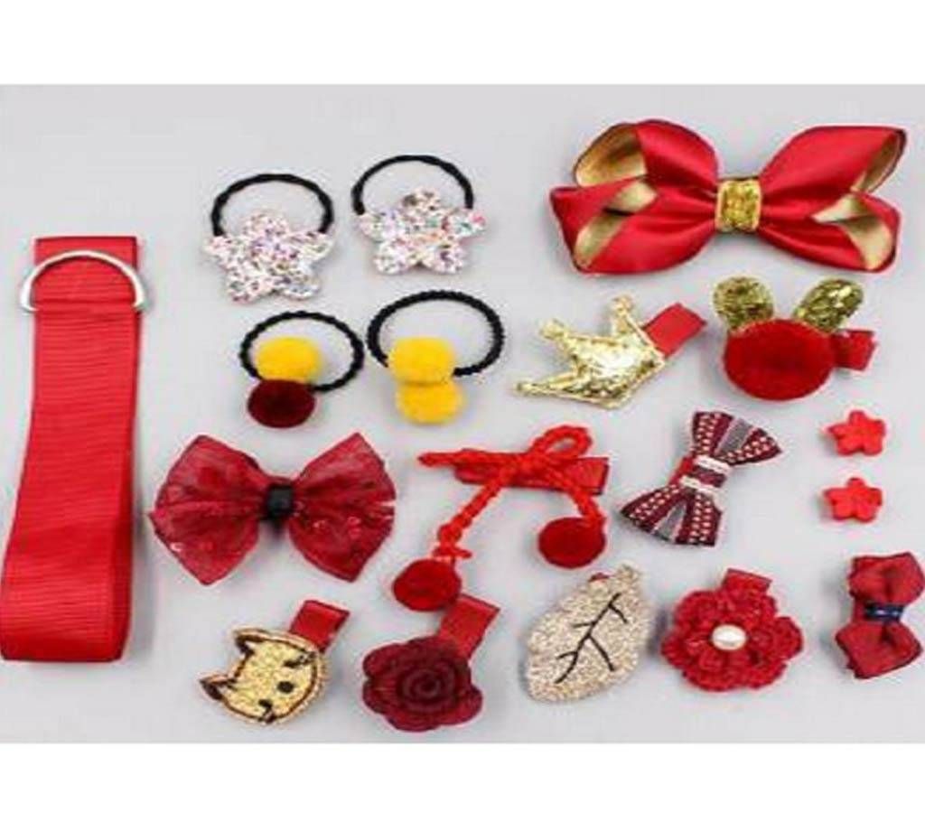 Baby Hair Clips set Girl Baby Gift set high-end baby bow hair band Headband Little Girl Princess Crown Hair Strap Baby Hair Accessories Birthday Prese