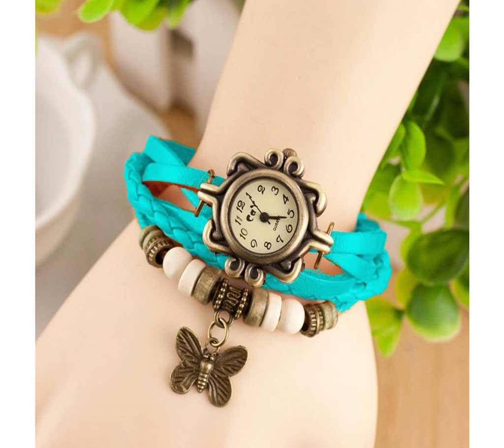 Bracelate Shaped Women Wrist Watch