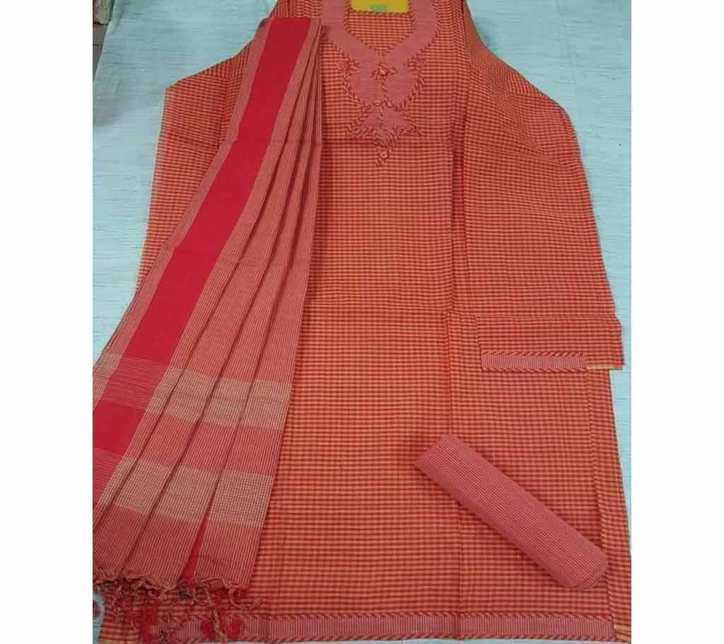 Jamdhani Cotton with Design Shalwer Kameez for Women-13