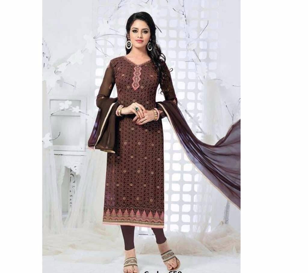 Indian Unstitched Pure Georgette Dress