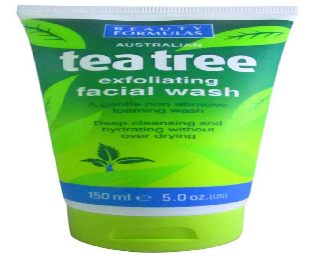 Beauty Formulas Tea Tree Exfoliating Facial Wash