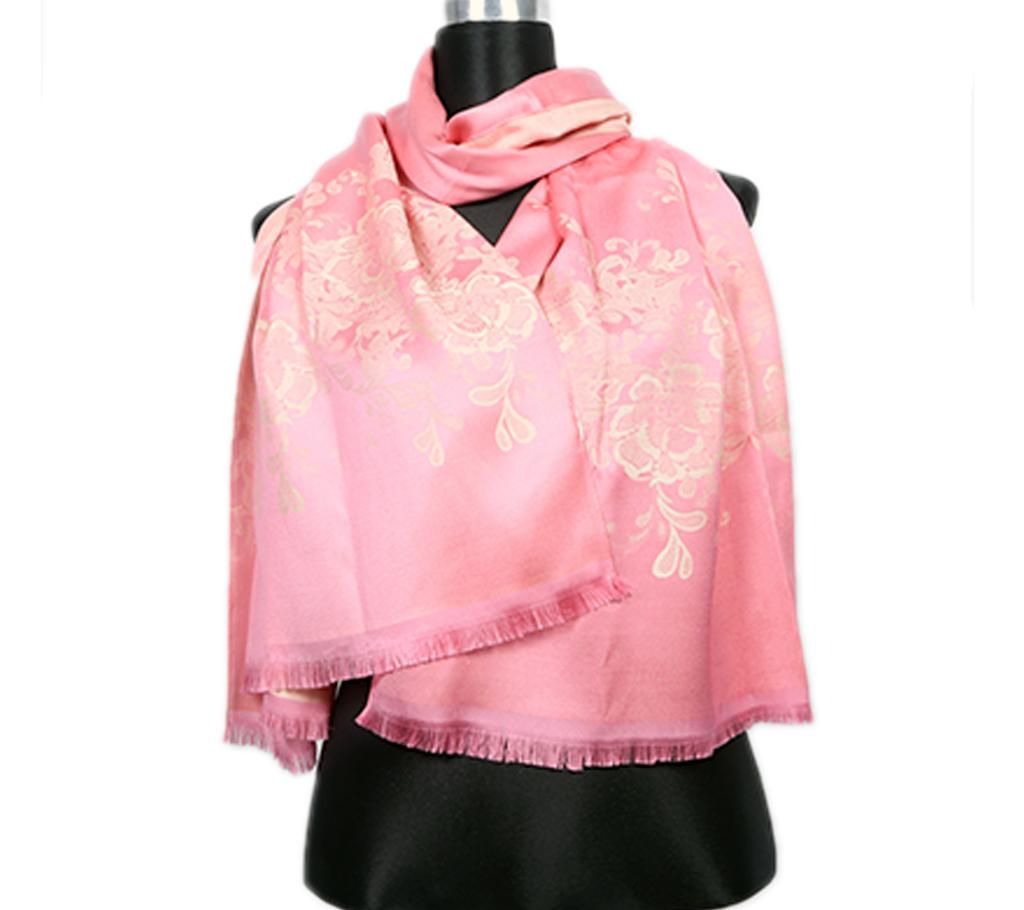 Pink Silk Hijab For Women