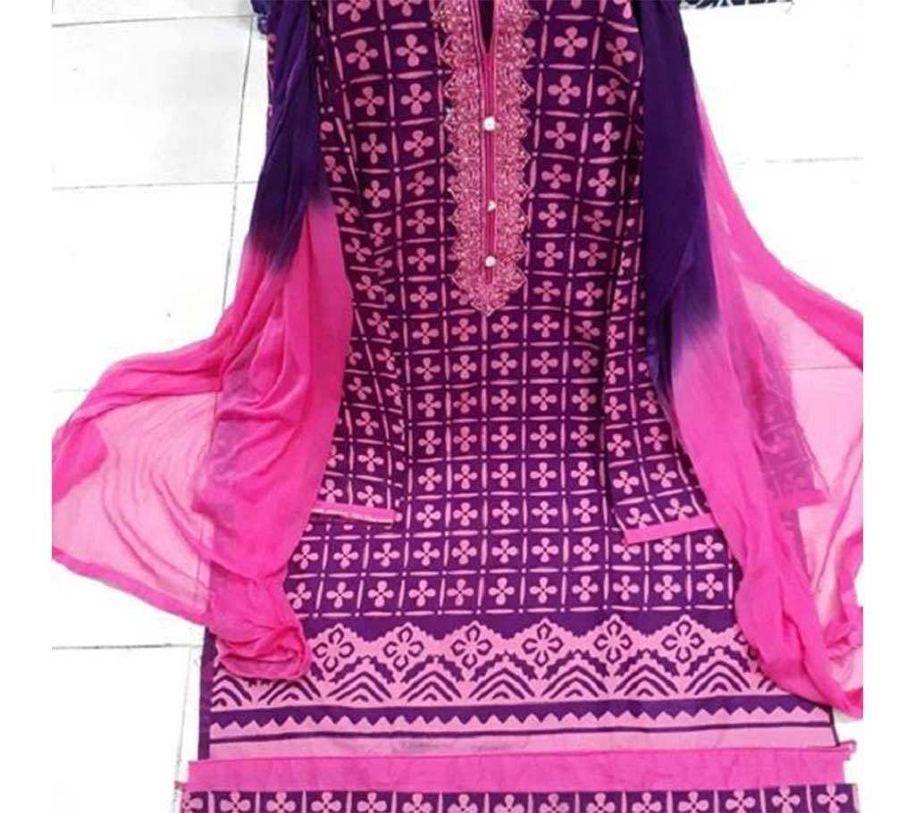 Arong Print Embroidery 3 Piece