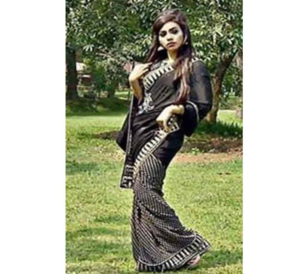 Sequin and Stone Setting Georgette Sharee