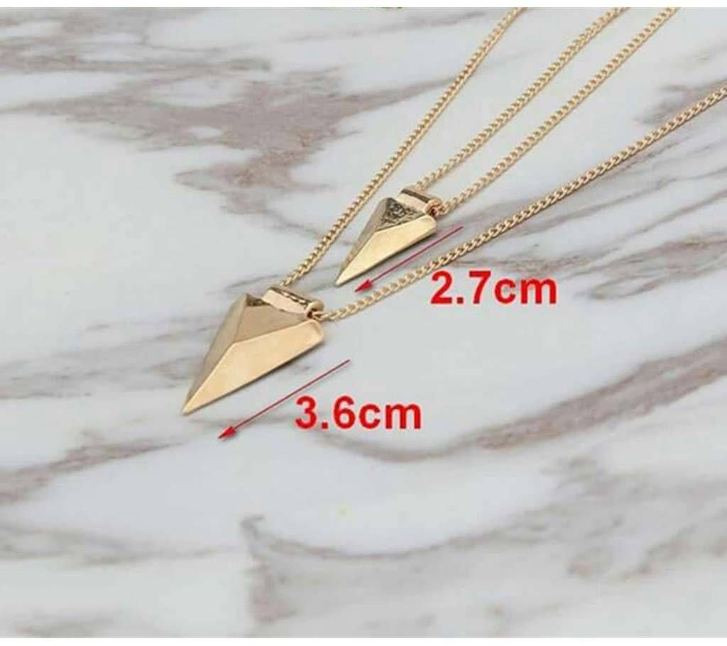 Triangle Double Layer Pendant