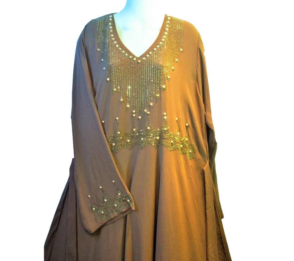 Ladies Diamond Georgette Repit Mukut Borka