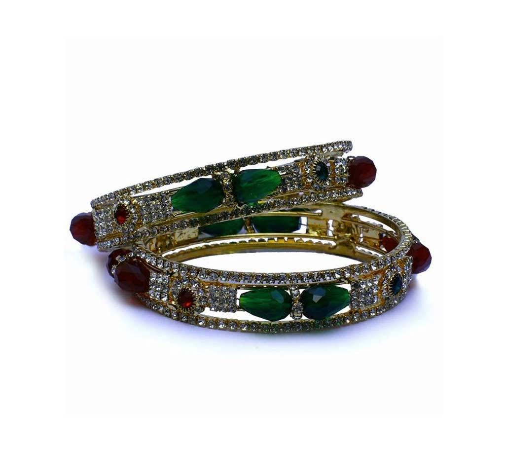 Indian Multi Color AD Stone Bangles For Women