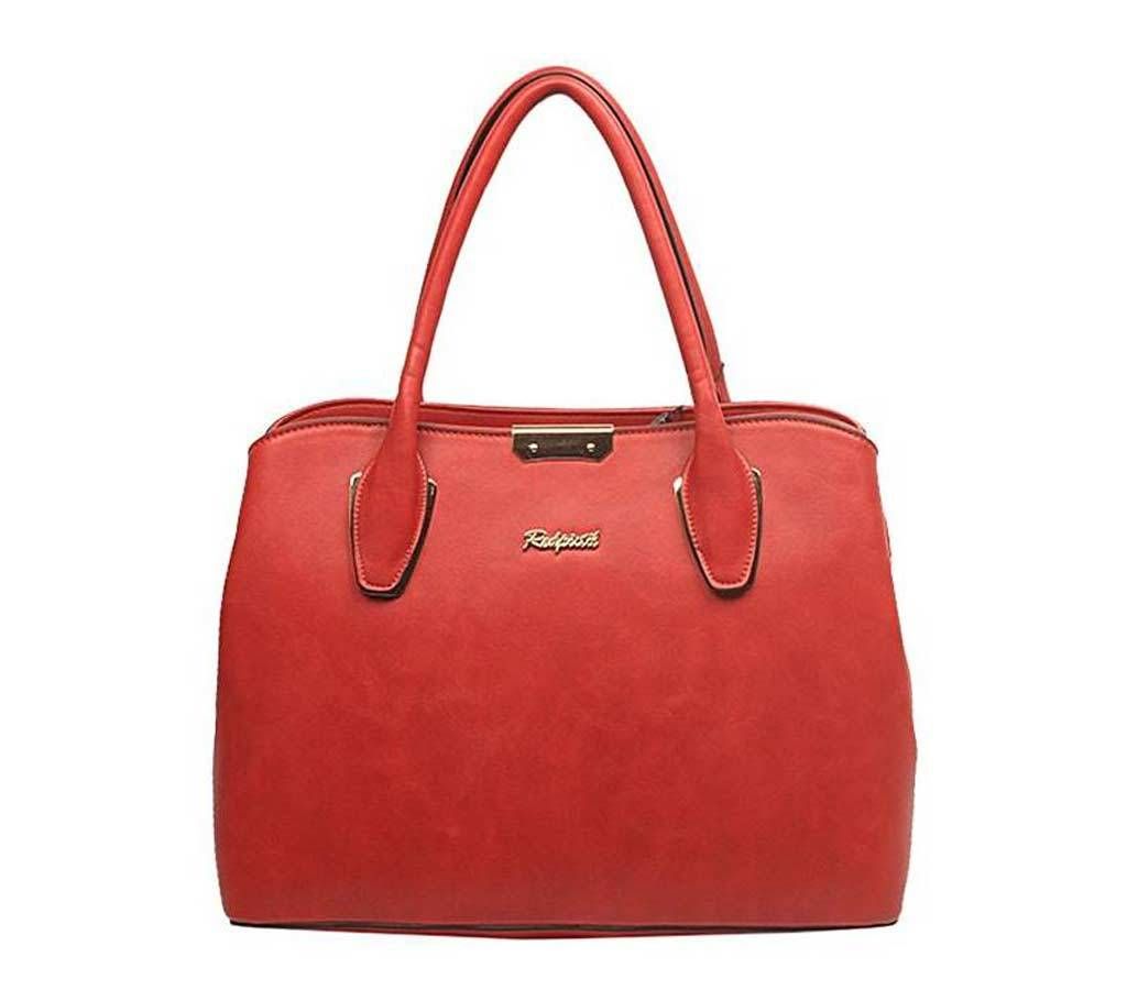 Red PU Leather Shoulder Bag For Ladies