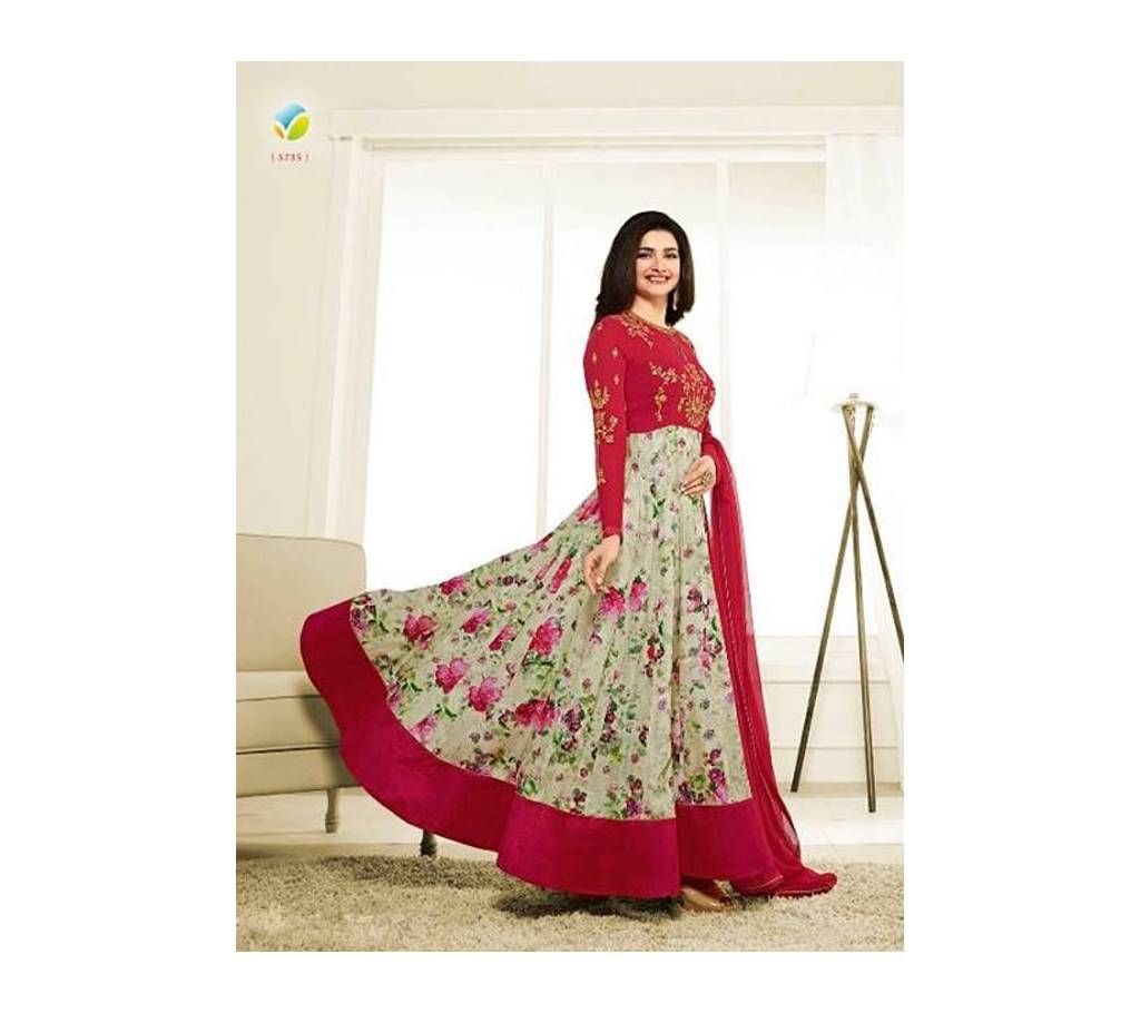 Semi stitch georgette Three piece(replica)