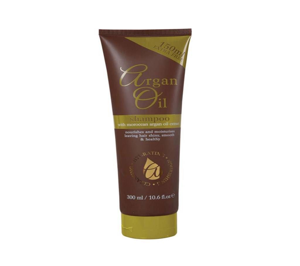 Argan Oil Hair-shampoo with Moroccan argan oir extract (150ml+150ml Free)- UK