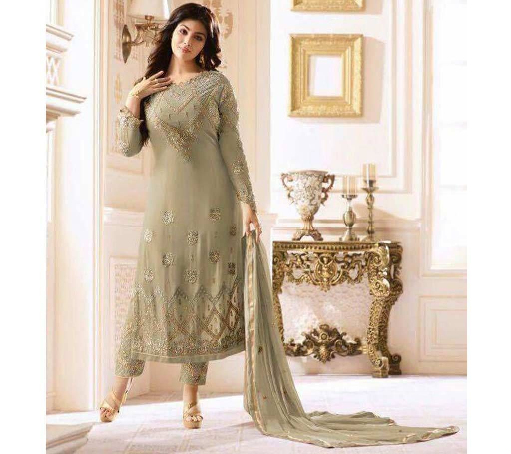 Heenaz Unstitched Jardoshi Three-pcs - Original