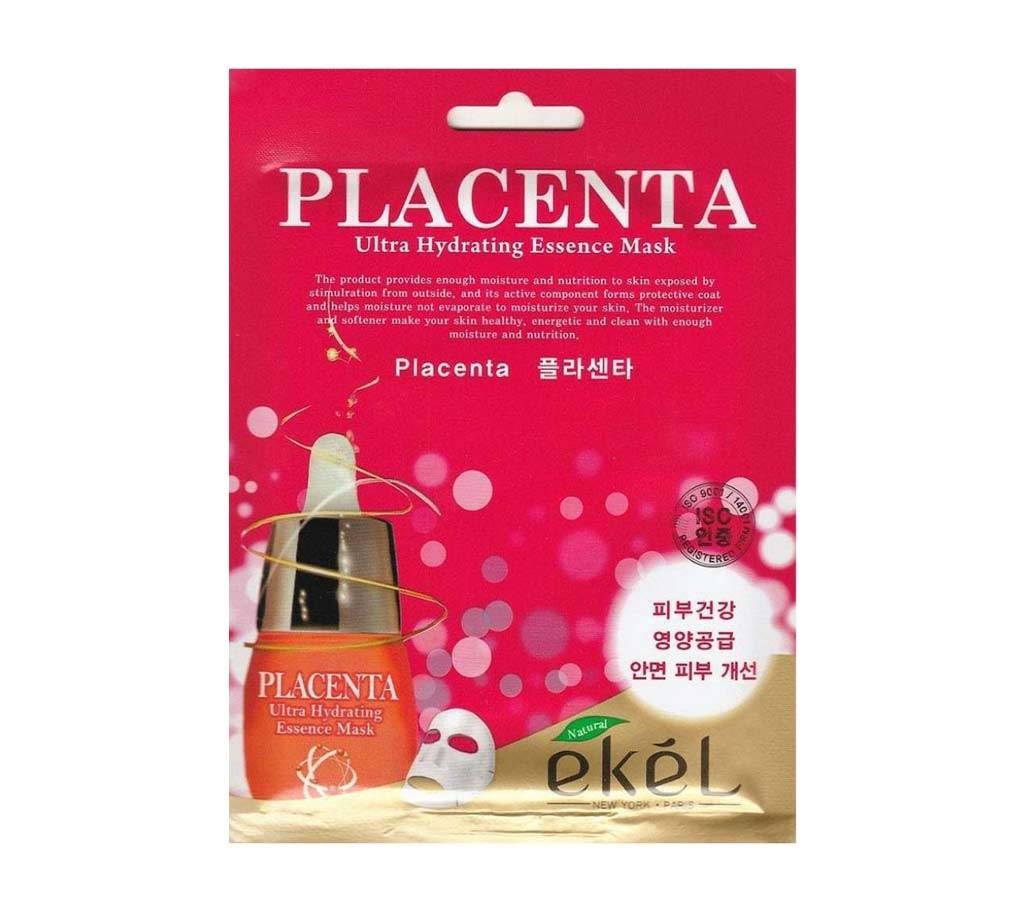 Ultra Hydrating Moisture Essence Mask Ekel Placenta (25mlx5 Packs) Korea