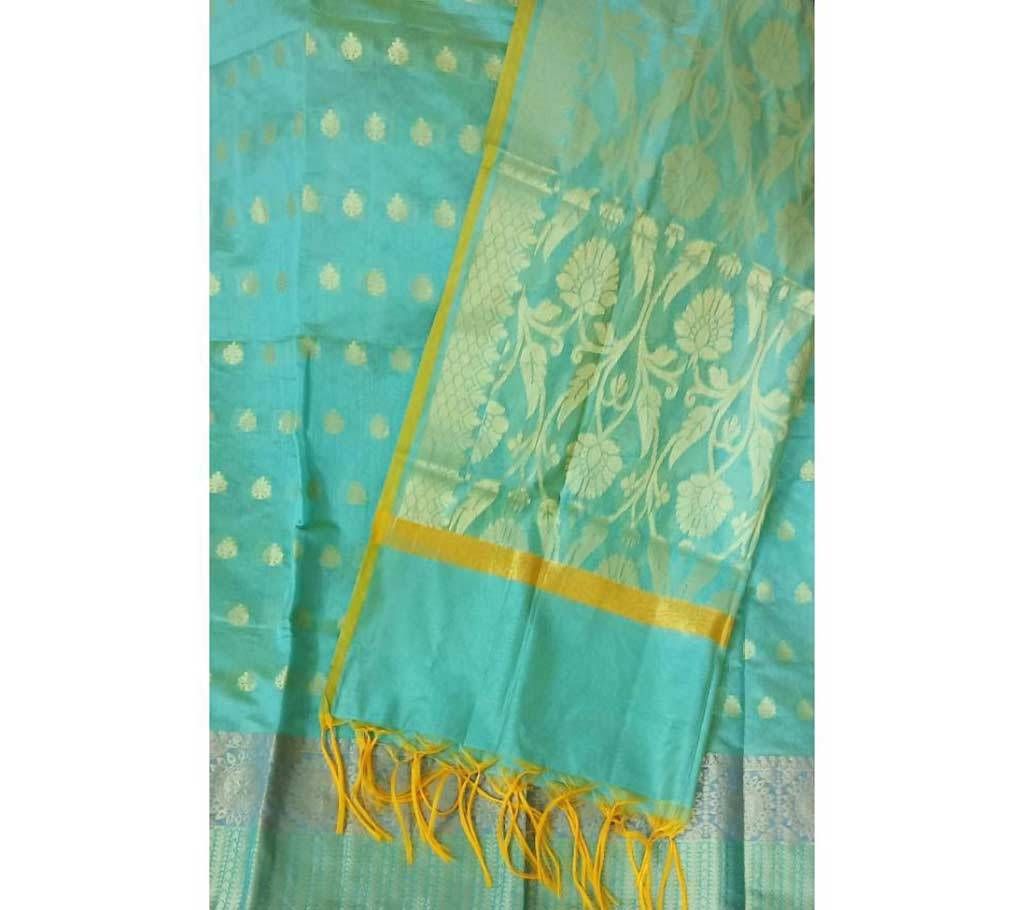  Unstiched Indian Chanderi silk katan