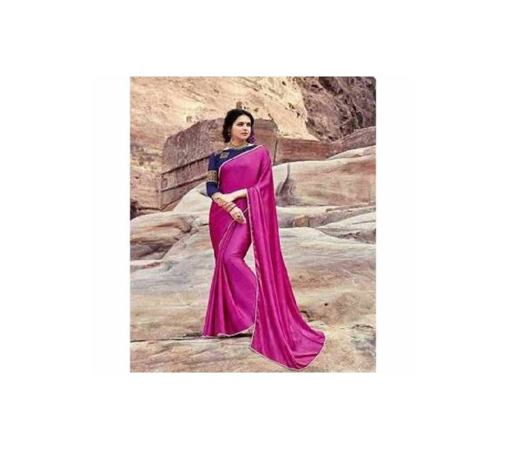Japani Soft Silk  Pink color Shari 