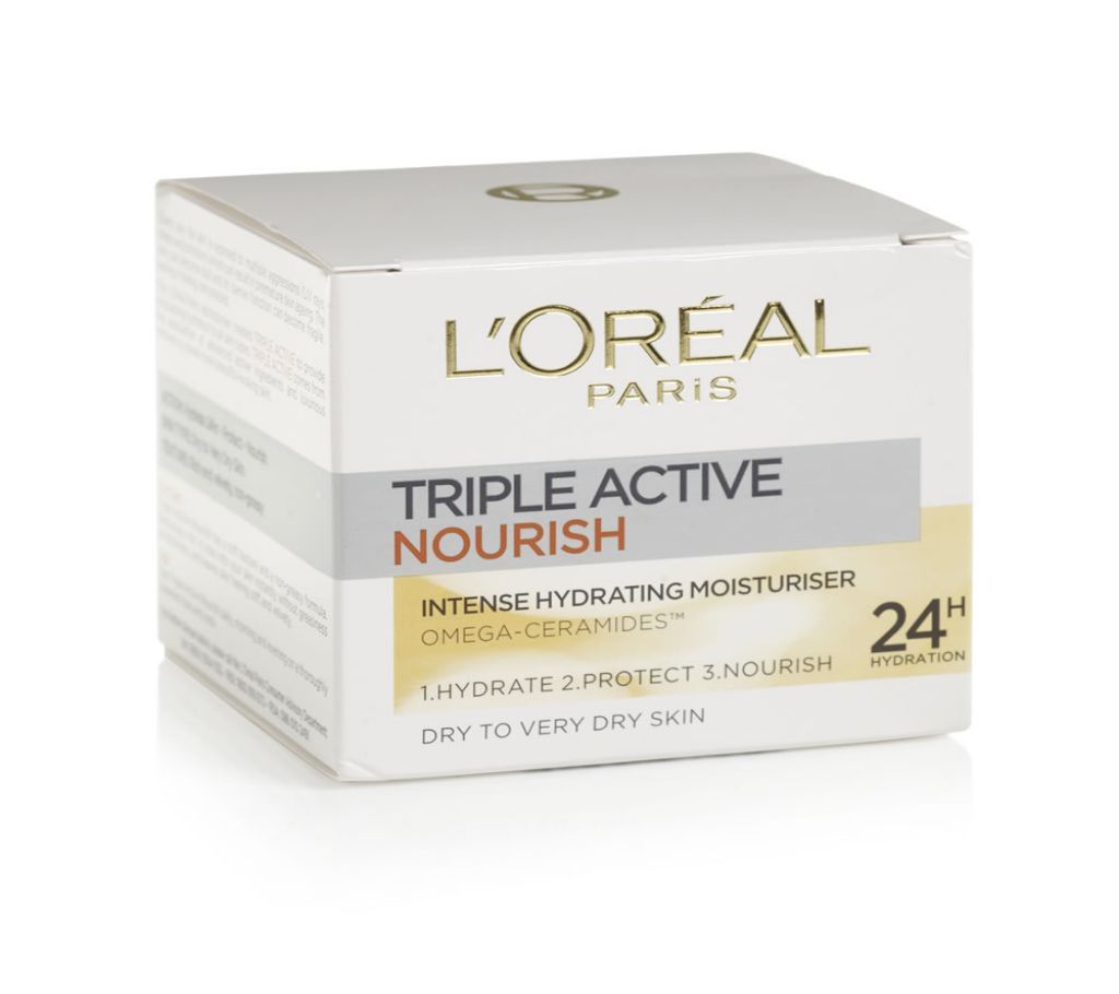 Loreal Day Cream Triple Active Nourish 24hr 50ml - UK 