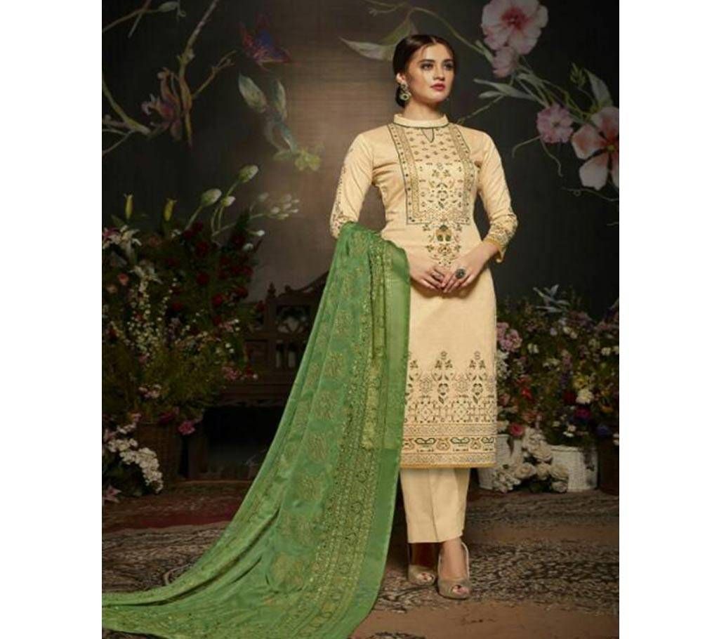 FIZA Summer Weeding collection Unstitched Three Piece - Copy