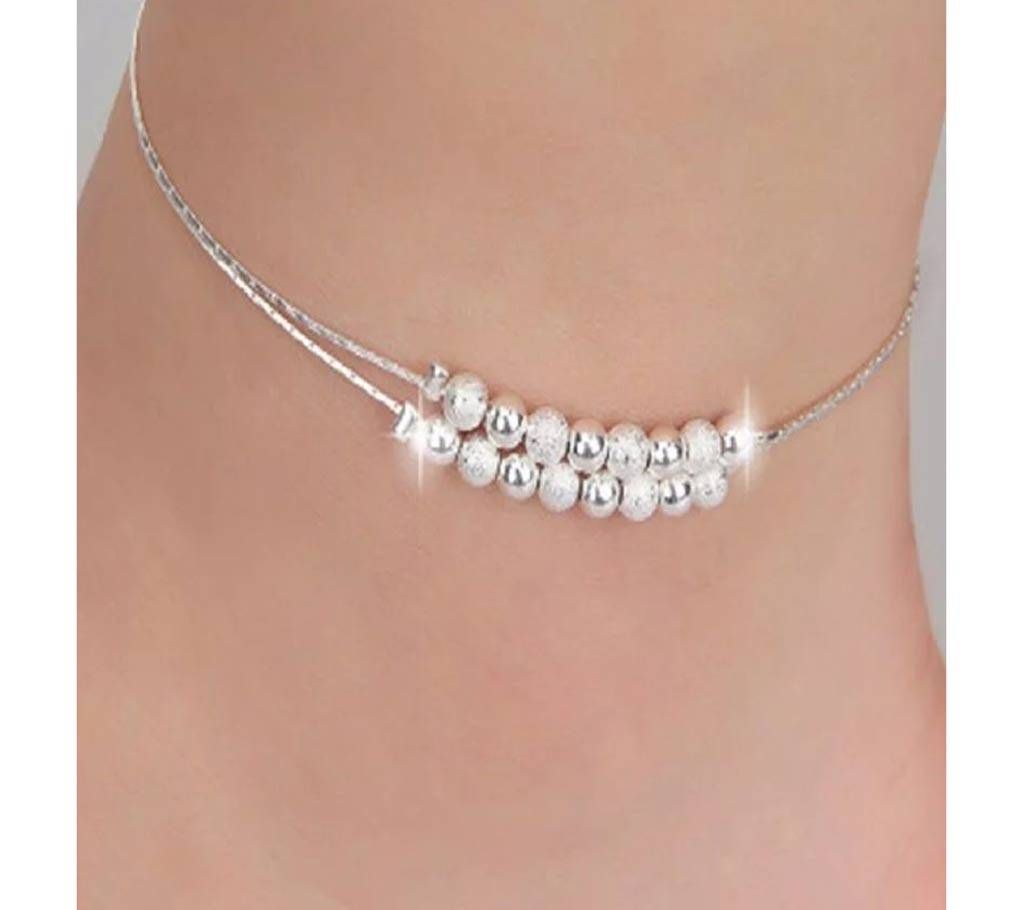 Matte beads Women Chain Ankle Bracelet Barefoot Sandal Beach Foot Jewelry