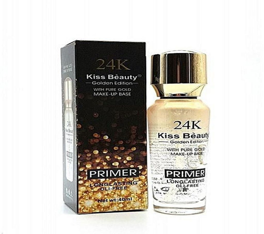 Kiss Beauty Primer With Pure Gold 24k Golden Edition Concealed Makeup Base - 40ml