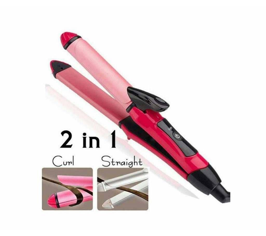 Kemei 2 in 1 hair straightener