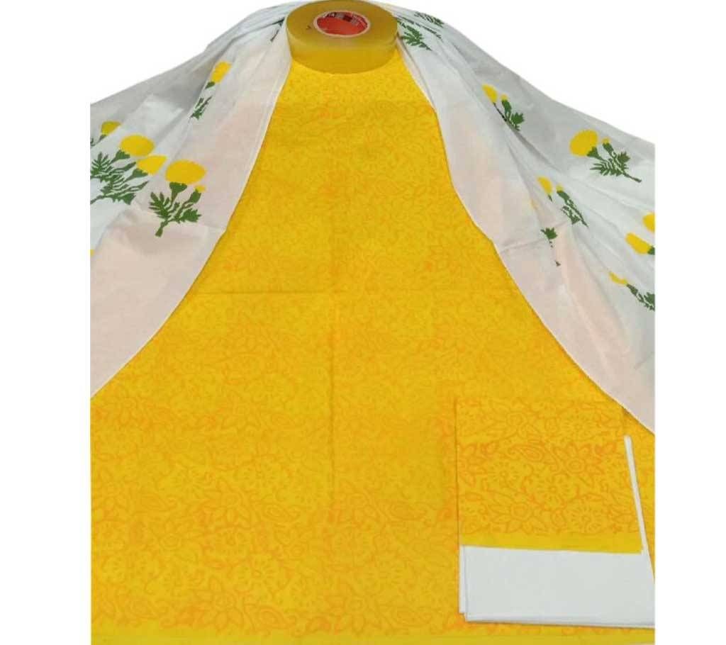 Unstiched block printed salwar kameez for woman seblock-1006