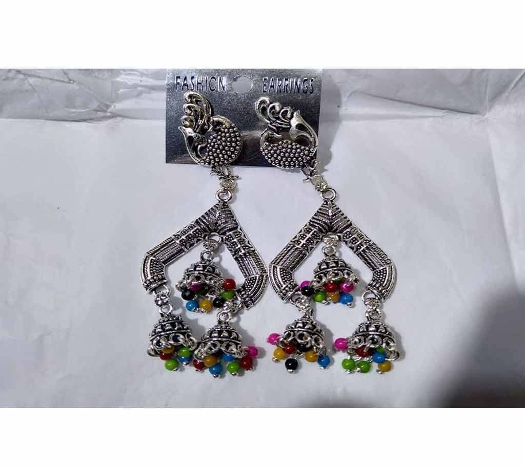 Beautiful Jhumka Multi Color Unique Design Earrings