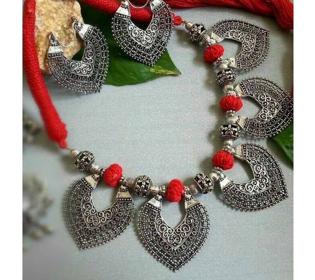 Red with Silver Set