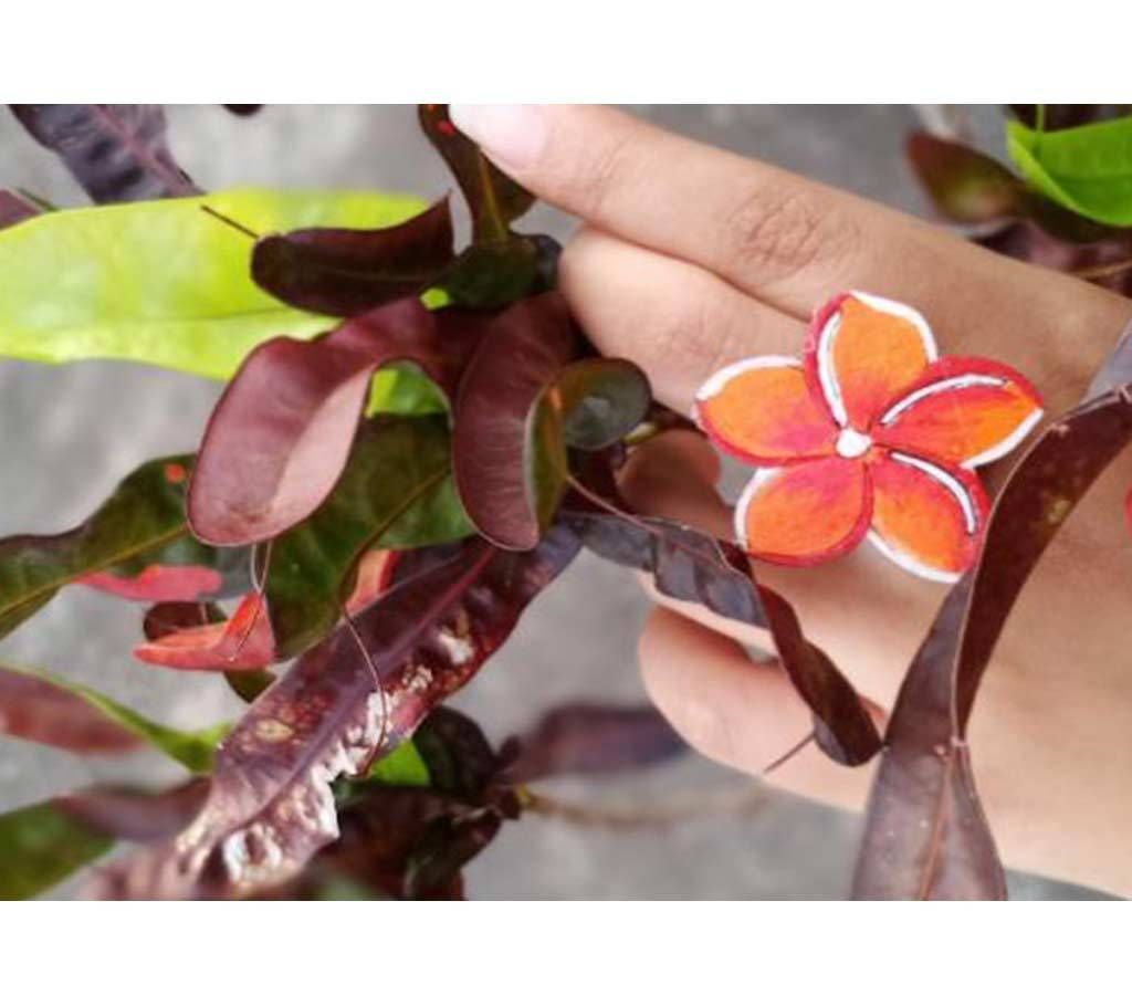 Orange Finger Ring