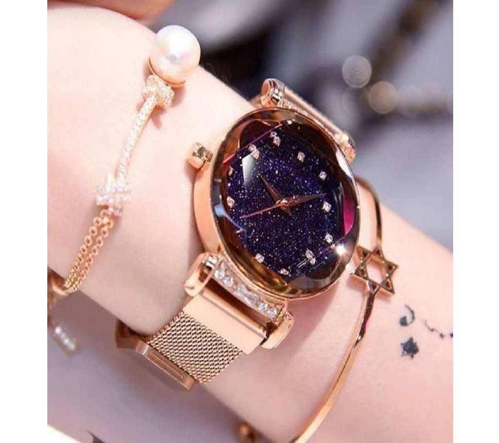 Dior High Quality Magnet Watch for Women - Golden
