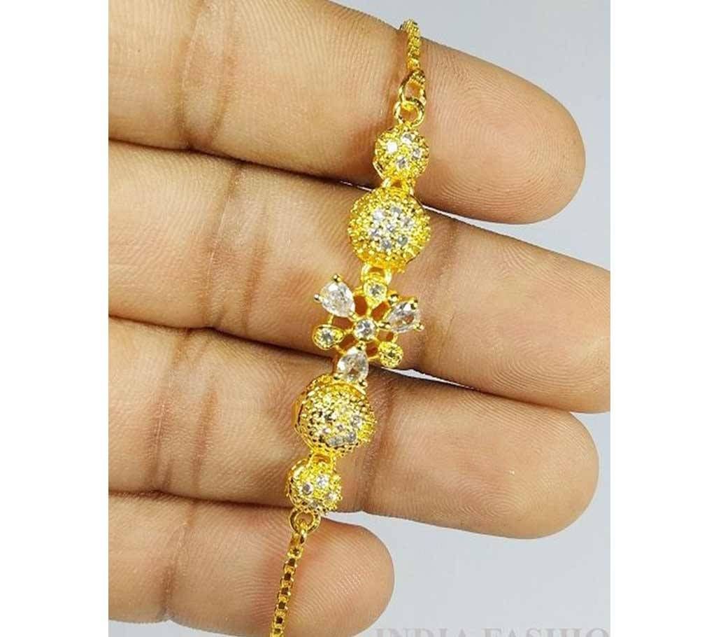 Womens Gold Plated Bracelet with Stone  129  RPB