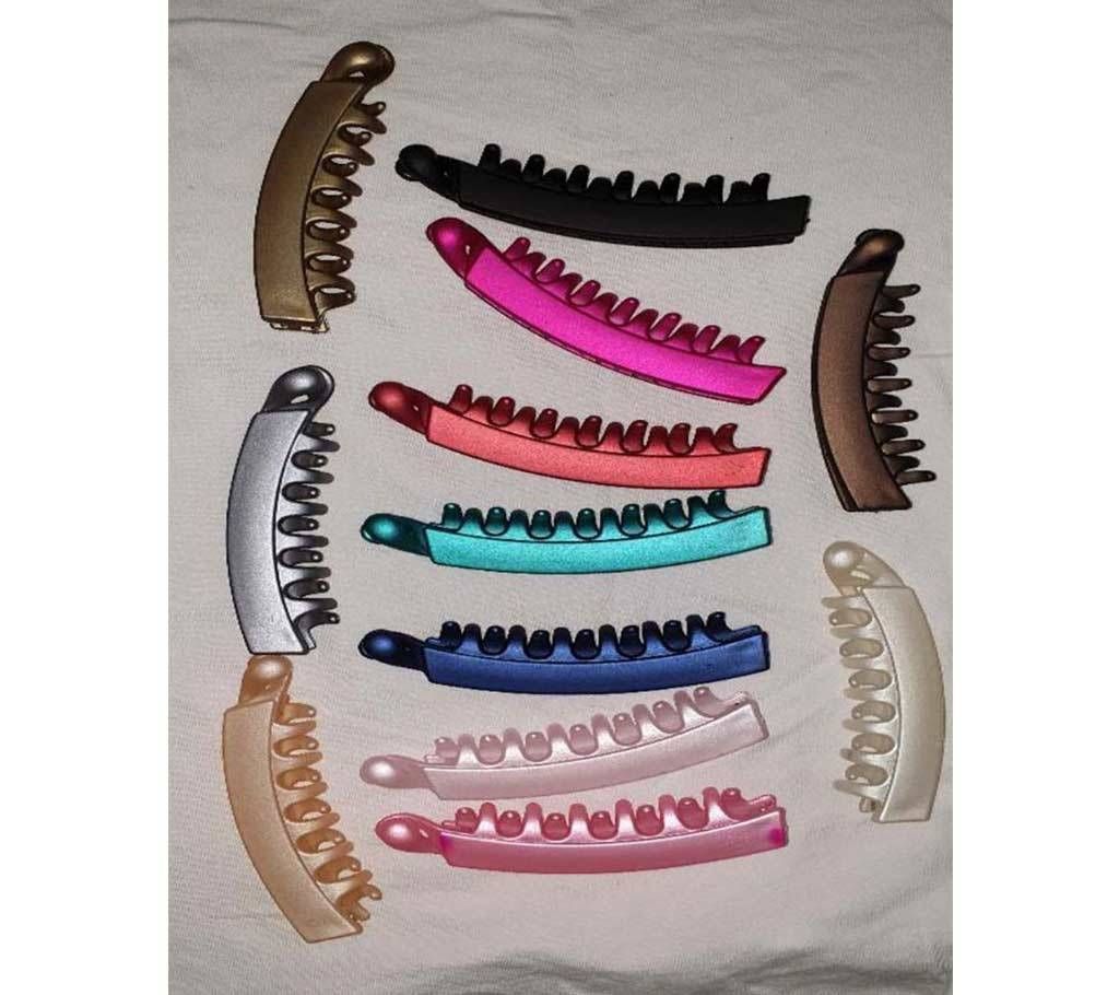 Multi Color Plastic Hair clip For Women-6pcs 
