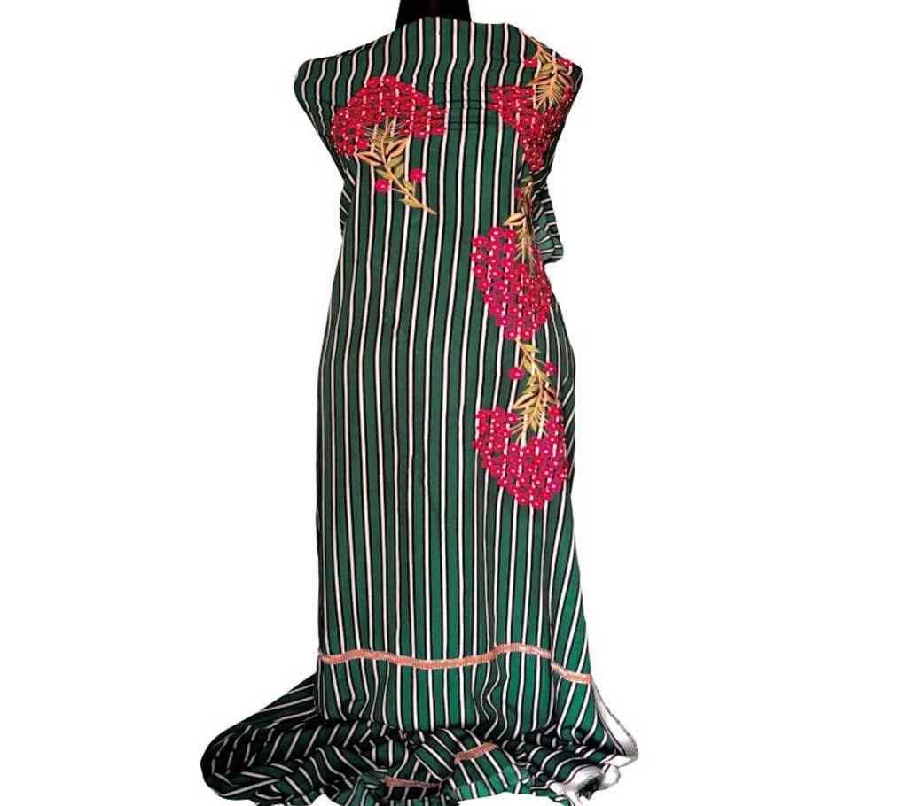 Unstitched Machine Embroidery Dress- Product Code 110