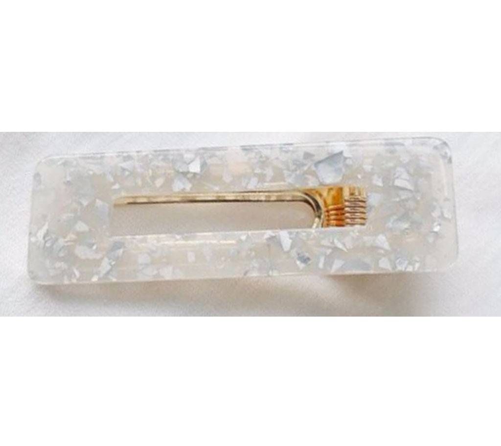 Vintage Hollow Marble Textured Hair Clip
