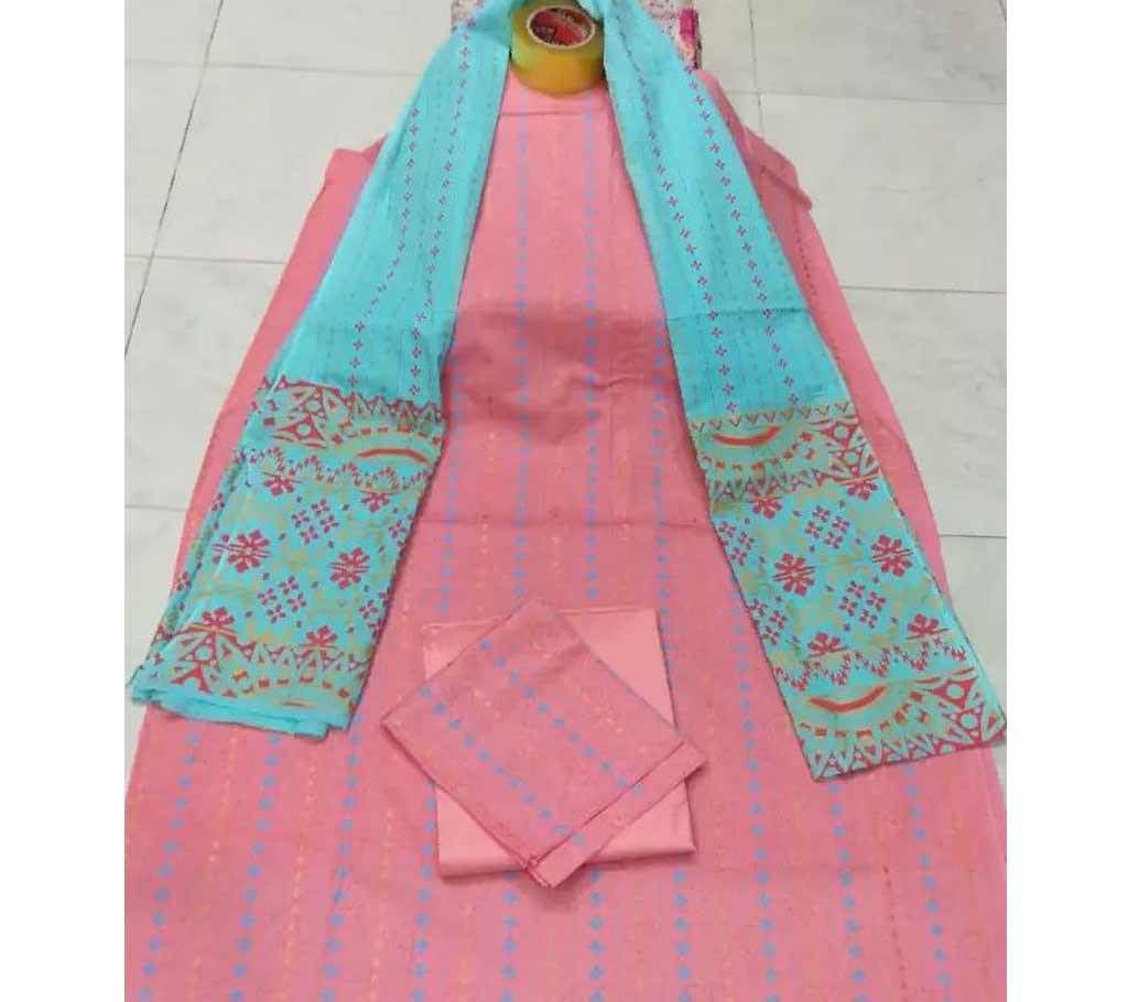 Unstitched Cotton 3Pcs T132