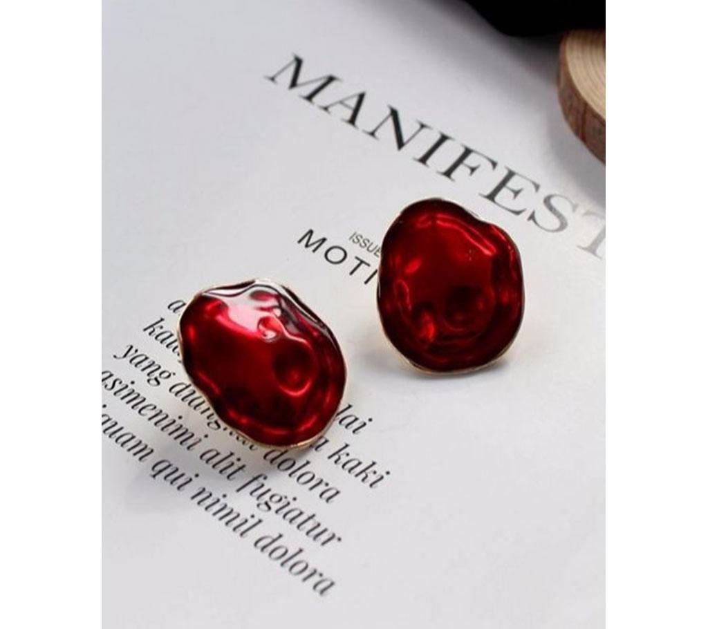 Dark Colour Gem Stud Earrings For Women