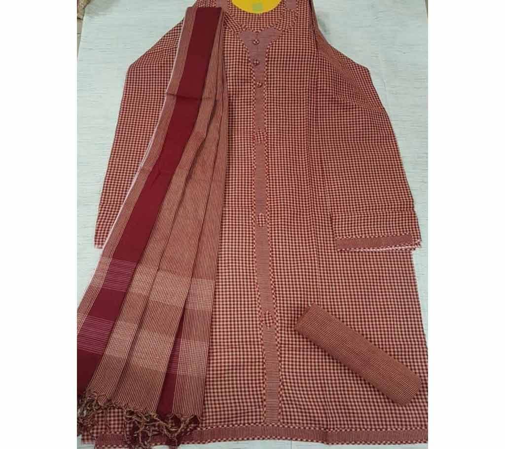 Jamdhani Cotton with Design Shalwer Kameez for Women-14