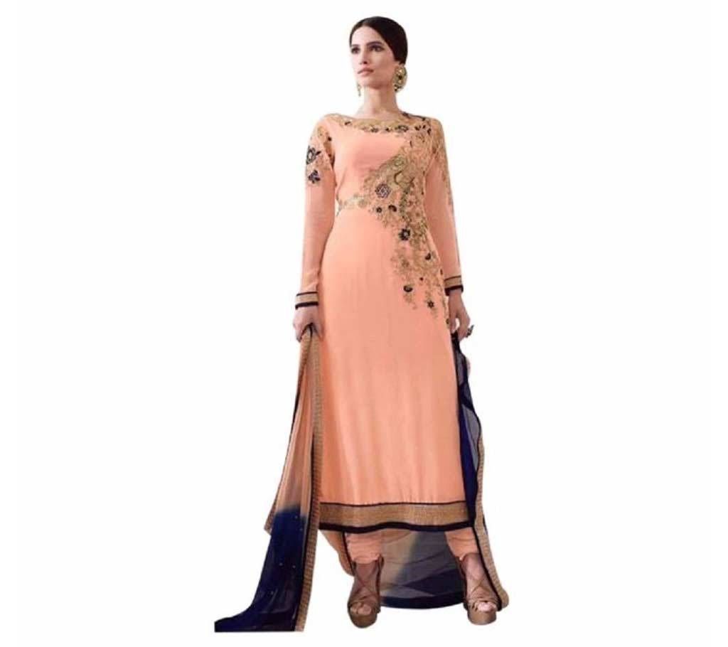 Peach Puff Georgette Shalwar Kameez For