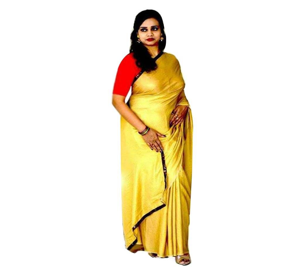 Shimar Yellow Silk Sharee