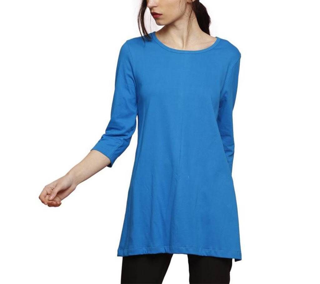 Clifton Women's Branded Comfortable Tunic Top - Dark Blue
