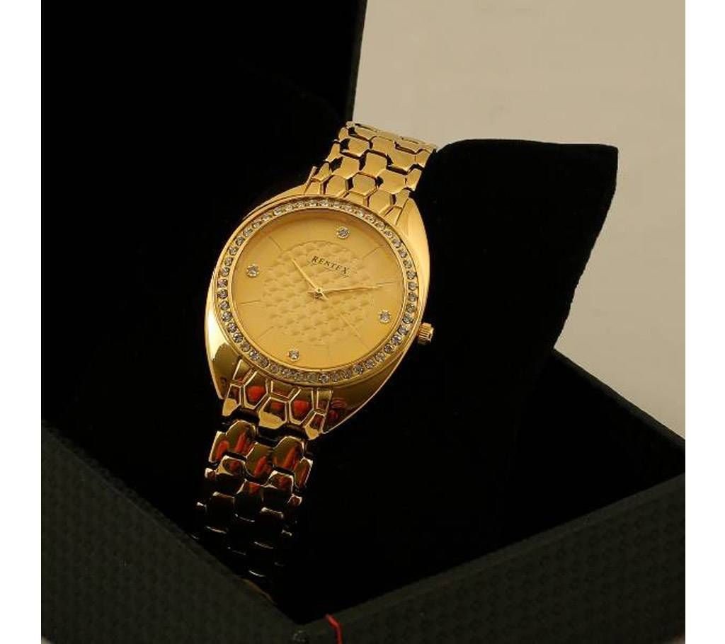 Golden Color RENTEX Watch for Women