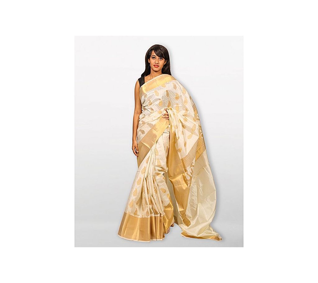 Sareen Silk Rajguru Tanumanu Saree - Off White