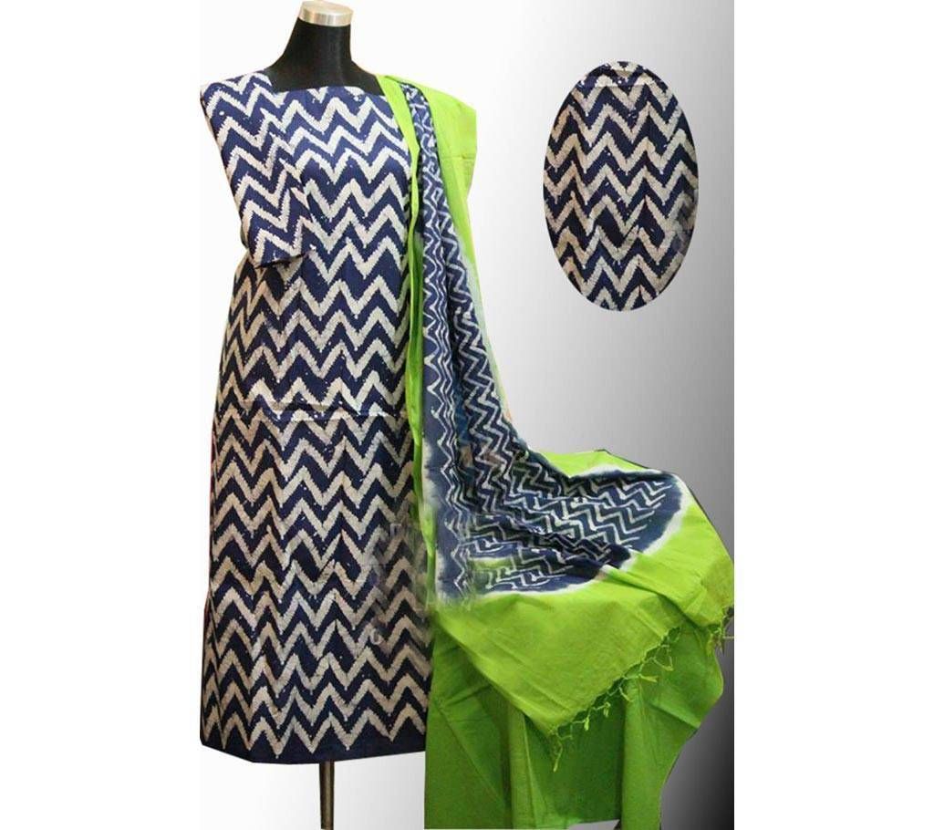 Unstitched Batic Tai-Dia Organdi Three-Piece