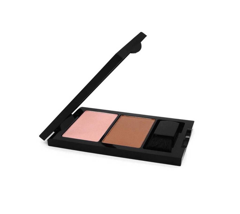 W7 Duo Blusher - 04 - Dark Tan & Peachy Pink Gold UK