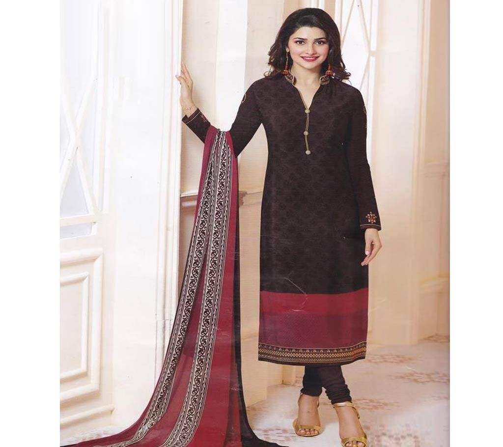 Ladies Semi Stitched Three Piece - Copy